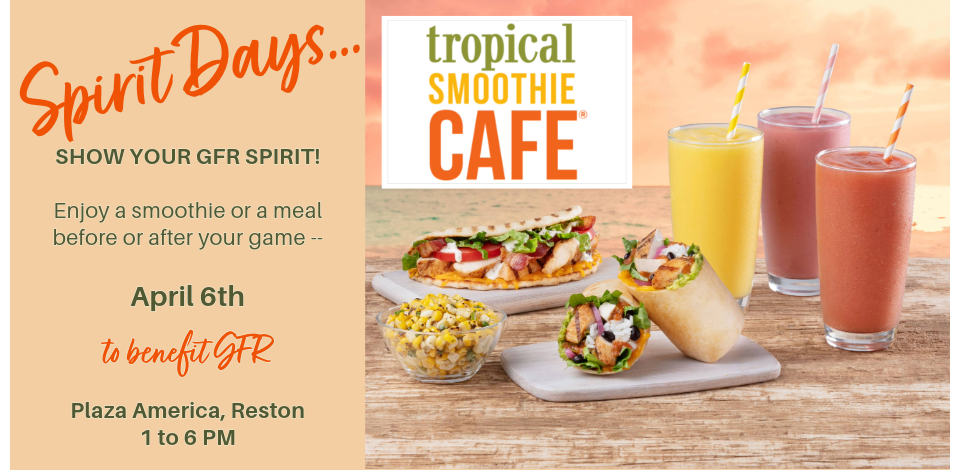 Spirit Days at Tropical Smoothie Cafe